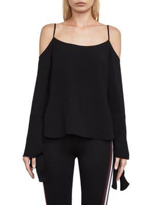 Bcbgmaxazria Bell-sleeve Scoopneck Blouse