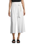 Joan Vass Solid Cropped Culottes
