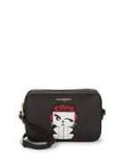 Karl Lagerfeld Paris Graphic Patch Faux Leather Crossbody Bag