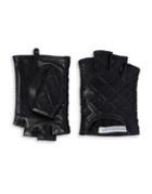 Rebecca Minkoff Quilted Fingerless Gloves