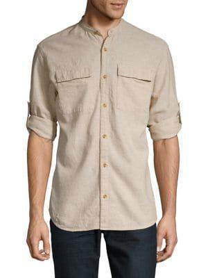 Jack & Jones Roll-tab Sleeve Button Front Shirt