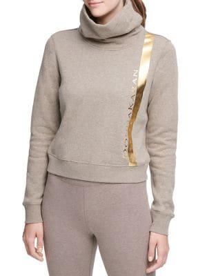 Donna Karan Active Foil Logo Sweater