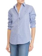 Lauren Ralph Lauren Checked Stretch Button-down Shirt
