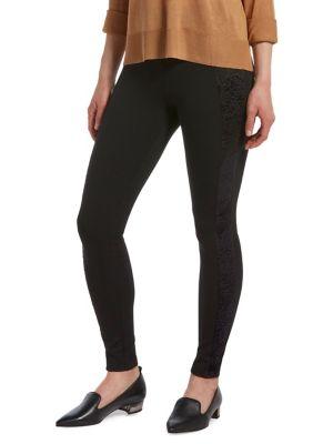 Hue Floral-lace Leggings