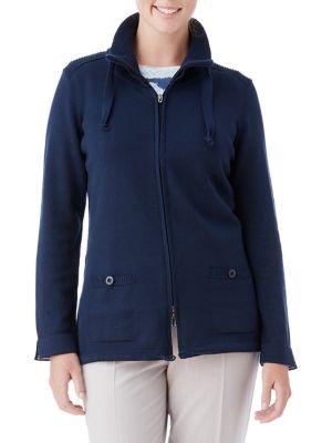 Olsen Sporty Two-way Zip Cardigan