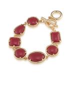 1st And Gorgeous Multi-shape Flex Toggle Bracelet- Crimson