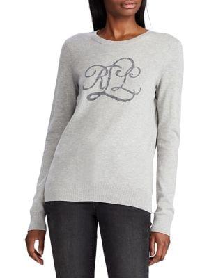 Lauren Ralph Lauren Intarsia-knit Logo Sweater