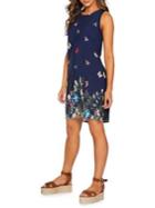 Quiz Embroidered Butterfly Foliage Tunic Dress