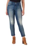 Jessica Simpson Plus Arrow Wide-cuff Straight-fit Jeans