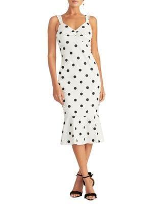 Rachel Rachel Roy Britta Polka-dot Midi Dress