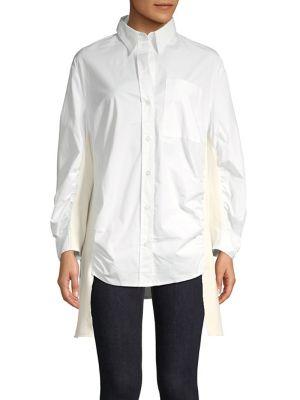 Caara Carolynn Oversize Button Front Top