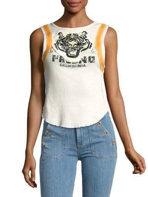 Free People Patched Graphic Top