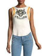 Free People Patched Graphic Top
