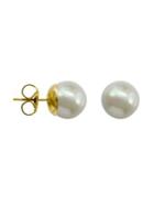 Majorica Classic 8mm White Pearl Stud Earrings