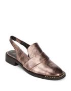 Free People Abbey Leather Slingback Loafers