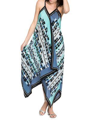 Nic+zoe Petite Silk-blend Handkerchief Dress