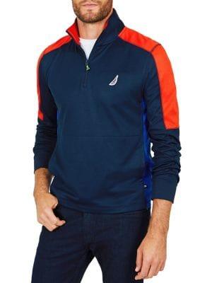Nautica Classic Fit Long Sleeve Performance Polo
