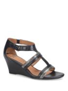 Sofft Pippa Leather Wedge Sandals
