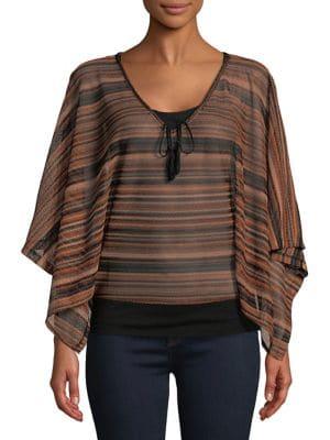 Sanctuary Island Striped Poncho