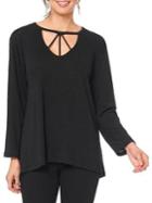 Democracy Long-sleeve Cut-out Top