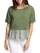 Sanctuary Lace-up Short-sleeve Top