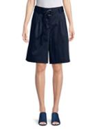 Ellen Tracy The Hamptons Belted Wide Leg Shorts