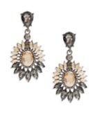 Design Lab Lord & Taylor Faceted Crystal Drop Earrings