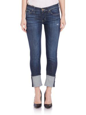 Hudson Jeans Muse Rolled Cropped Jeans