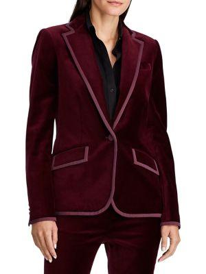 Lauren Ralph Lauren Straight-fit Velvet Blazer