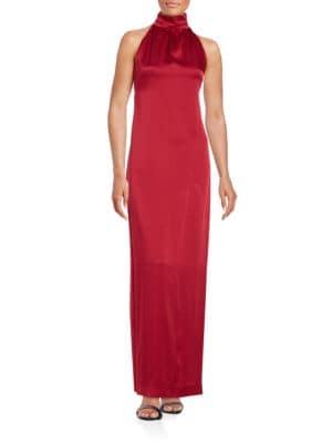Rachel Zoe Darby Satin Halter Gown