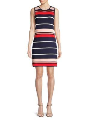 Eliza J Striped A-line Dress