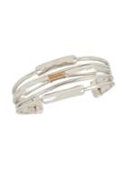 Robert Lee Morris Collection Two-tone Coil Open Cuff Bracelet