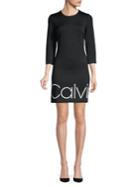 Calvin Klein Textured Logo Mini Dress