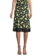 Diane Von Furstenberg Chrissy Floral Silk Knee-length Skirt