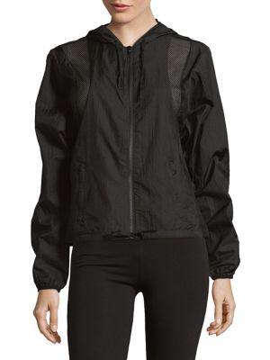 Askya Mixed-media Bomber Windbreaker