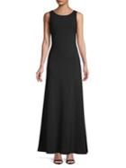 Karl Lagerfeld Paris Cowl-back Fit-&-flare Gown