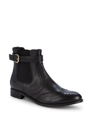 Carvela Perforated Leather Booties