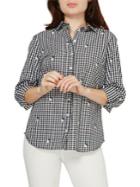 Dorothy Perkins Embroidered Gingham Shirt