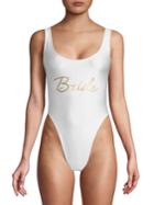 Private Party One-piece Bride Swimsuit