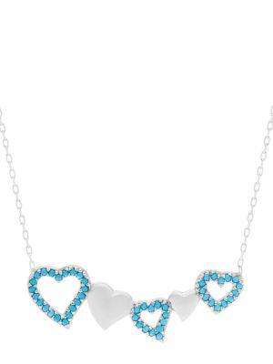 Lord & Taylor Cubic Zirconia Heart Necklace
