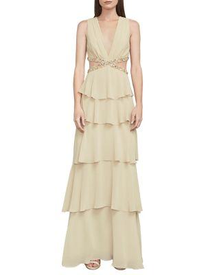 Bcbgmaxazria Thassia Beading-trimmed Gown