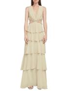 Bcbgmaxazria Thassia Beading-trimmed Gown