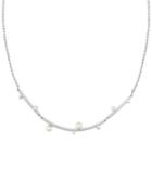 Majorica 0.75mm White Pearl And Sterling Silver Necklace