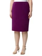 Tahari Arthur S. Levine Plus Wide Waistband Pencil Skirt