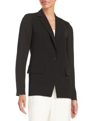Lafayette 148 New York Lorelle Sheer Sleeve Tech Cloth Jacket