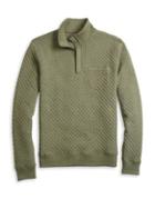 Brooks Brothers Red Fleece Quilted Jacquard Half-zip Sweatshirt