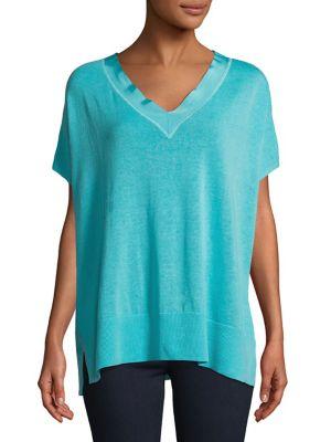 Joan Vass Oversize V-neck Tee