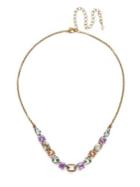Sorrelli Washed Waterfront Tansy Crystal Half Line Necklace