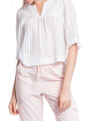 Plenty By Tracy Reese Little Quarter-sleeve Peasant Top