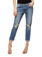 Sanctuary Distressed Cropped Jeans-andie Wash
